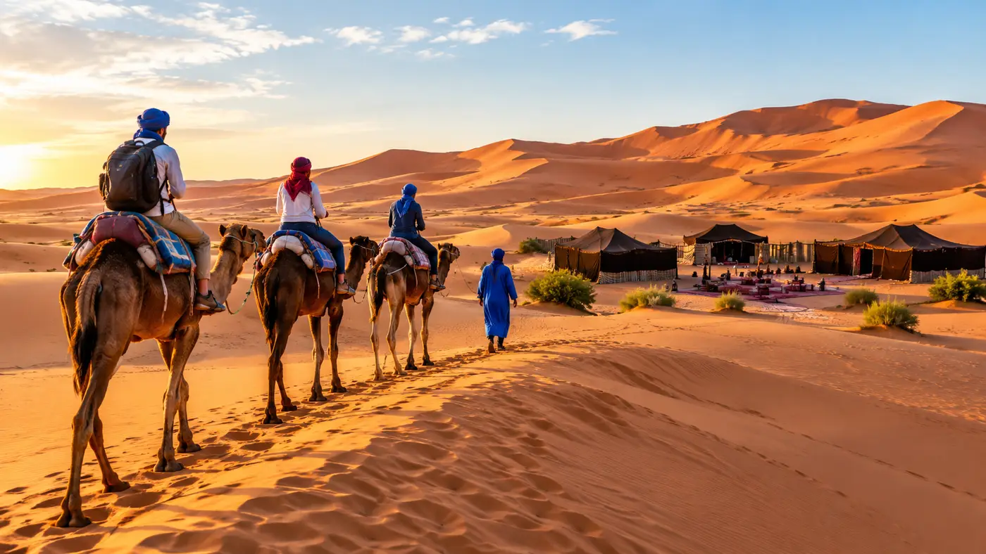 Sahara Desert Camel Trekking and Camping Tours